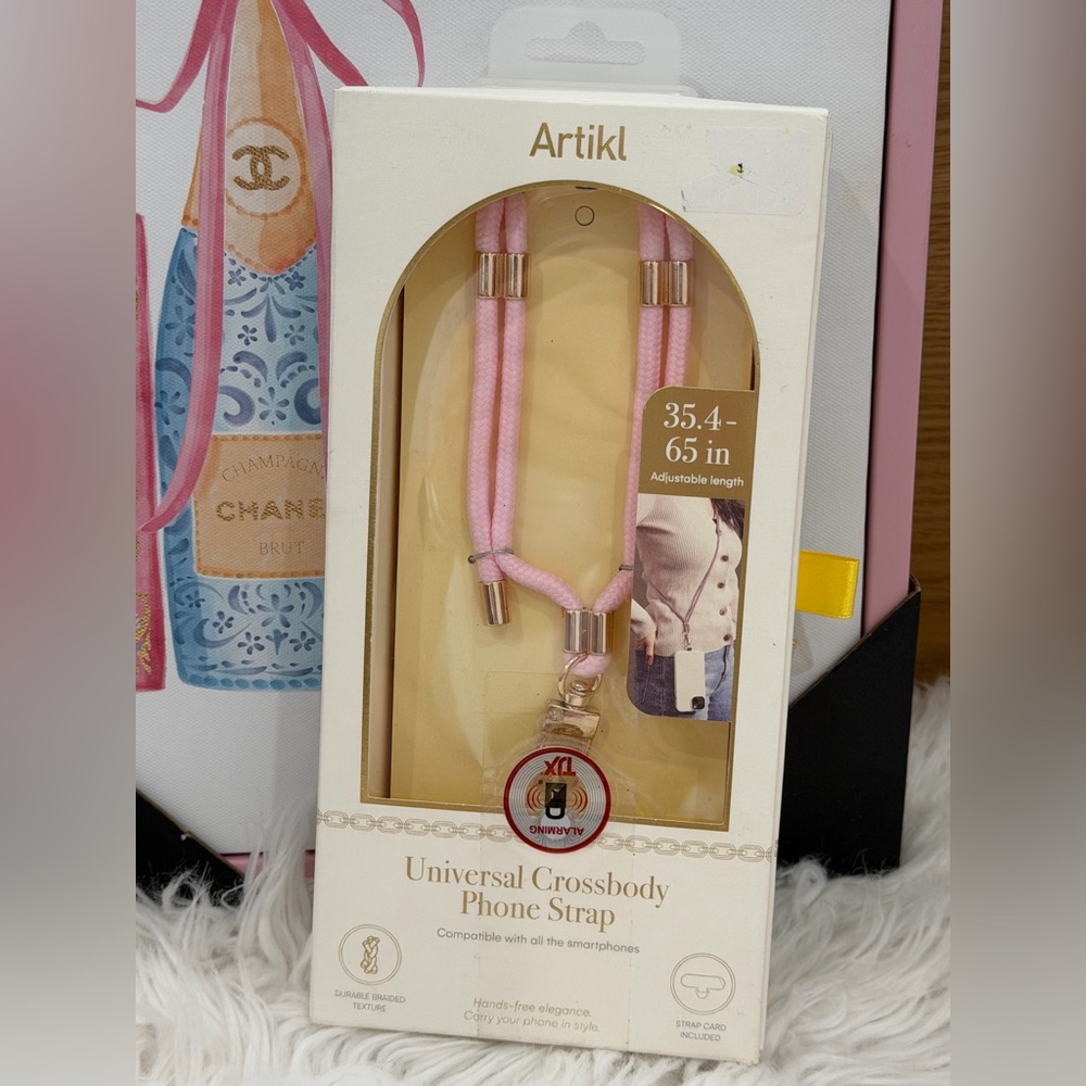 Pink Universal Crossbody Phone Strap